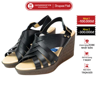 Sandal đế xuồng KOSU cao 8cm siêu nhẹ, chống trơn trượt, thấm nước 24409 chính hãng KOBE Nhật Bản