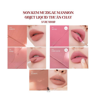 Son Kem Muzigae Mansion Objet Liquid Thuần Chay 6g