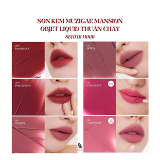 Son Kem Muzigae Mansion Objet Liquid Thuần Chay 6g