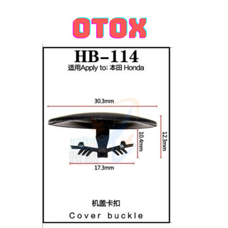 Bộ 20 đinh tán, chốt vít nở vit Nhựa Loại 1 cho xe hơi ô tô honda Nhựa Nylon Polyme AHB114