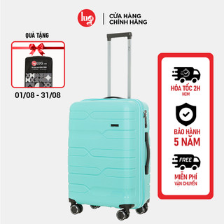 Vali Du Lịch LUG Lusetti LS802 Size20/Size24 Nhựa PP Chống Bể vỡ - Hạn Chế Trầy Xước - Khóa Số TSA