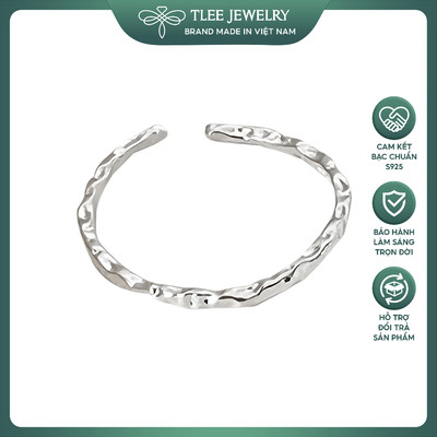 Nhẫn bạc nữ TLEE thân đục lỗ cá tính TLEE JEWELRY