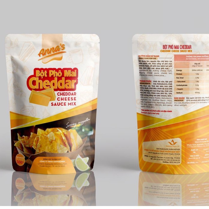 Bột Cheese Trắng gói 500g/ Bột Phô Mai Cheddar - Phômai Úc cô đặc DẠNG BỘT - NGUYÊN LIỆU PHA CHẾ