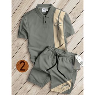 Bộ Đồ Polo Cộc Nam Lining Mùa Hè - Chất liệu Poly Thoáng mát, Bộ quần Áo Nam thời trang Mùa hè