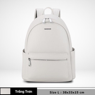 Balo Da Đi HọcBalô Da Thời Trang Nam Nữ Balo Da Pu Cao Cấp Balo da Đen Kem Cặp Đi Học Ulzzang Đựng vừa A4 Laptop 14