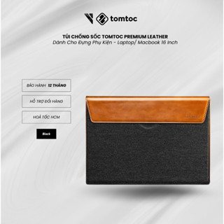 [Hoả Tốc HCM] Túi Chống Sốc Tomtoc (Usa) Premium Leather Chống Sốc Dành Cho Laptop/ Macbook Pro 16 Inch