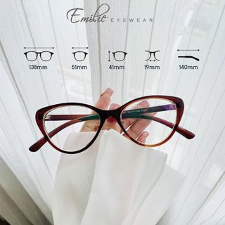 Gọng kính mắt mèo nhựa dẻo Emilie eyewear phụ kiện thời trang 2383