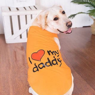 Áo 3 lỗ cho chó lớn i love mommy/ daddy vải thun co giãn cao cấp, phong cách đáng yêu cho cún cưng - sp005150