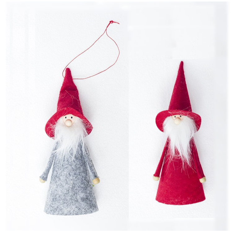 Ông Già Nón Nhọn VB36 Treo Cây Thông Noel Phụ Kiện Trang Trí Giáng Sinh (Ngẫu nhiên màu)