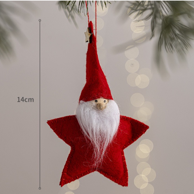 Phụ Kiện Ông Sao VB37 Treo Cây Thông Noel Phụ Kiện Trang Trí Giáng Sinh (Ngẫu nhiên màu)