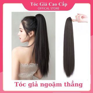 Tóc giả nữ đẹp ❤️FREESHIP❤️ Tóc ngoặm thẳng dài, mã n43-60cm