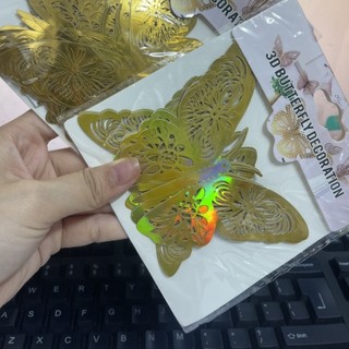 set 12 bướm meca trang trí bánh