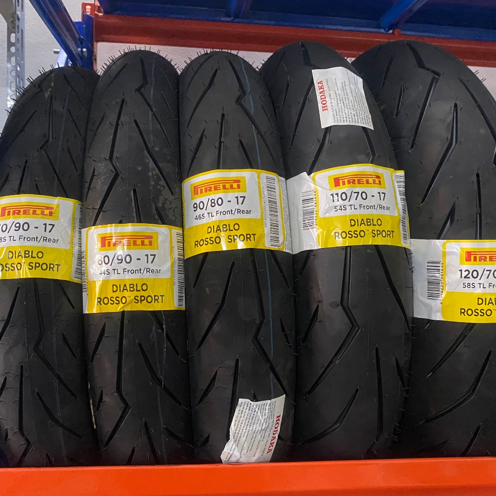 Vỏ lốp xe máy Pirelli Diablo Rosso Sport Chính Hãng Không Ruột