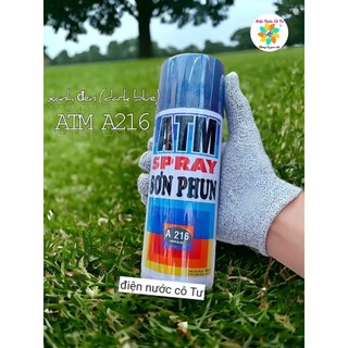 Sơn xịt atm spray màu xanh đen a216