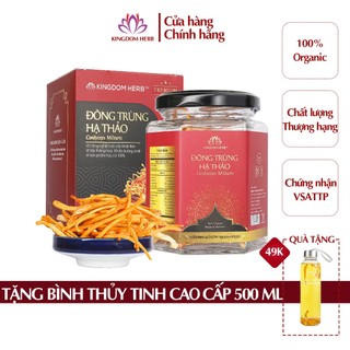 Đông trùng hạ thảo Kingdom Herb chính hãng loại thượng hạng sấy thăng hoa hộp 10g