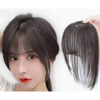 Mái thưa tóc thật phủ đỉnh đầu, che hói, che thưa, có rãnh da đầu