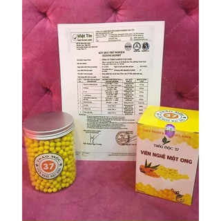 hũ to 500 viên tinh nghệ mật ong 37 của thảo mộc 37