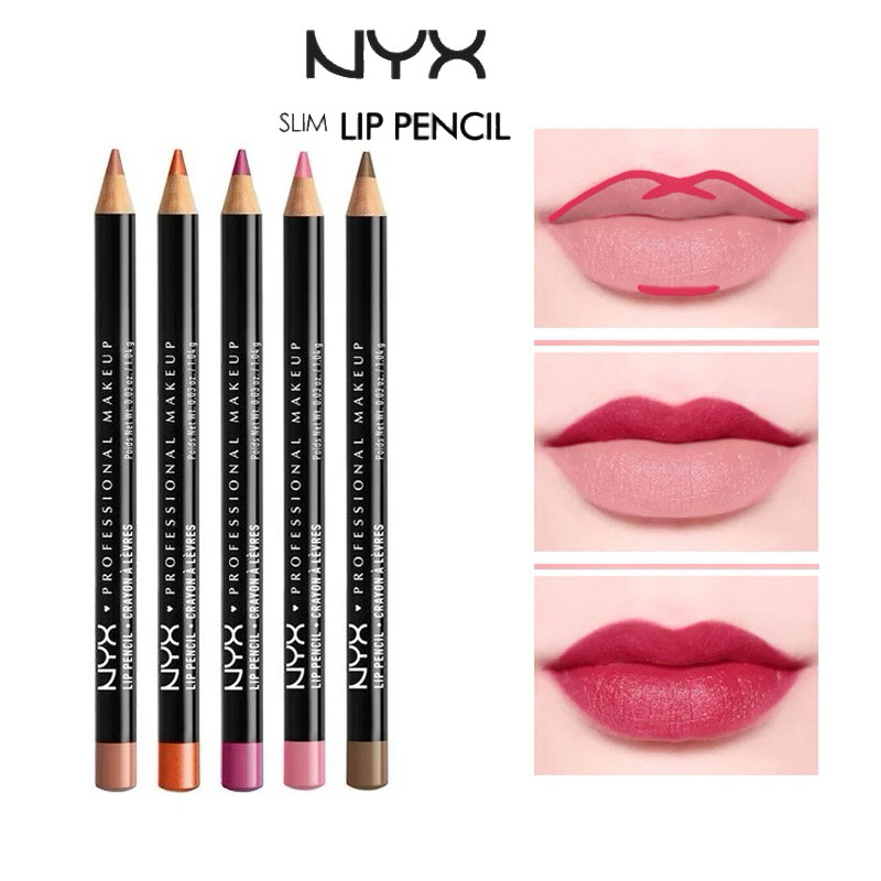 Chì kẻ môi siêu mảnh Nyx Slim Lip Pencil