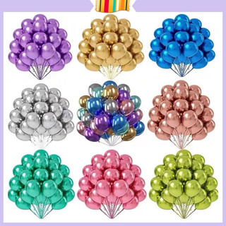 Set 30 Bóng Bay Siêu Nhũ , Bong Bóng Trang Trí Sinh Nhật , Phòng Cưới , Sự Kiện