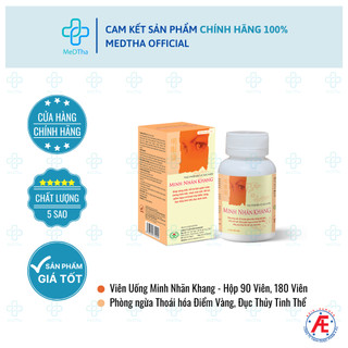 Minh nhãn khang - hỗ trợ tăng cường thị lực, thoái hóa điểm vàng, đục thủy tinh thể