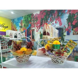 Giỏ nhựa cắm hoa mini ( rộng miệng 17cm)
