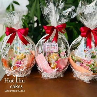 Giỏ nhựa cắm hoa mini ( rộng miệng 17cm)