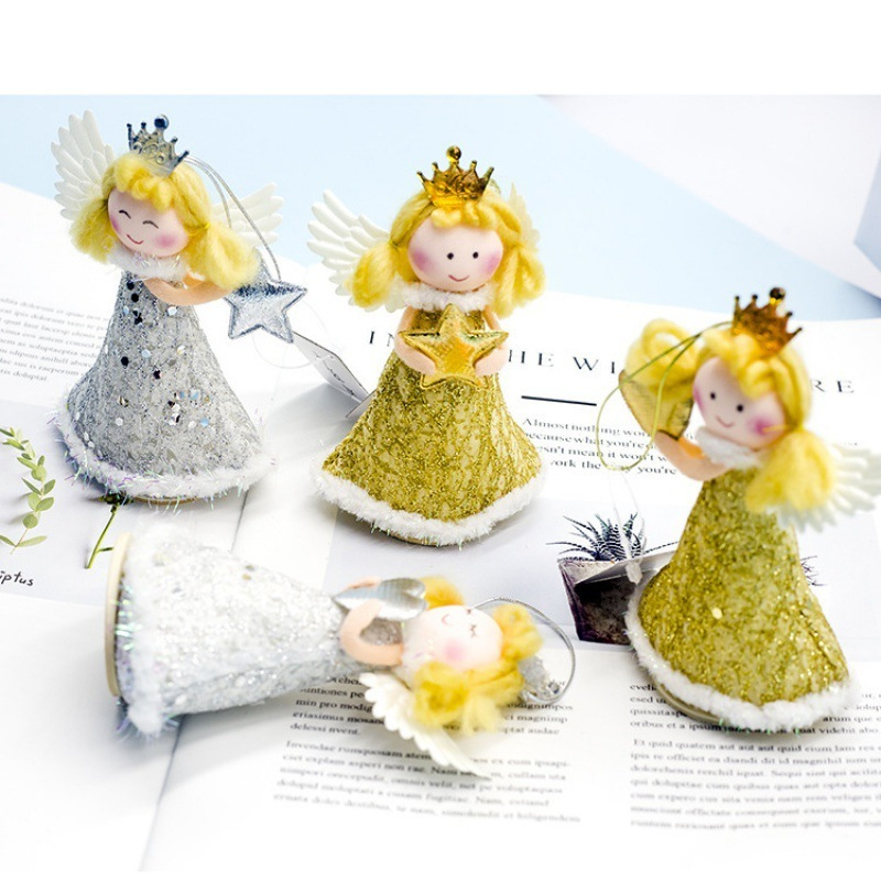 Thiên Thần Hạnh Phúc VB45 Treo Cây Thông Noel Phụ Kiện Trang Trí Giáng Sinh (Ngẫu Nhiên Họa Tiết)