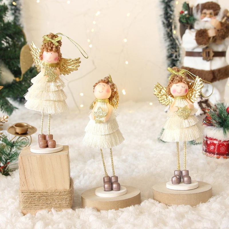 Thiên Thần Vui Vẻ VB48 Phụ Kiện Treo Cây Thông Noel Phụ Kiện Trang Trí Giáng Sinh (Giao mẫu ngẫu nhiên)