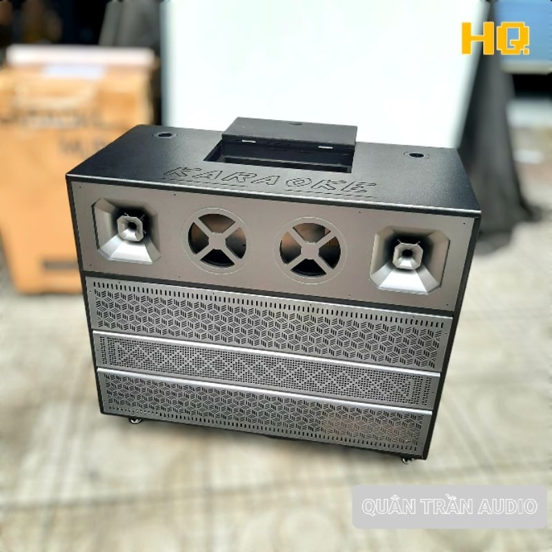  Vỏ Thùng Loa Kéo 40 Đôi 3 Way_Kích Thước Học Mạch 19cm × 38cm   2 Bass 40 2 Treble 2 Trung mid   