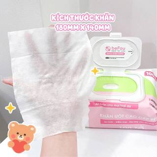 Khăn Ướt Cao Cấp Befou 100 Miếng