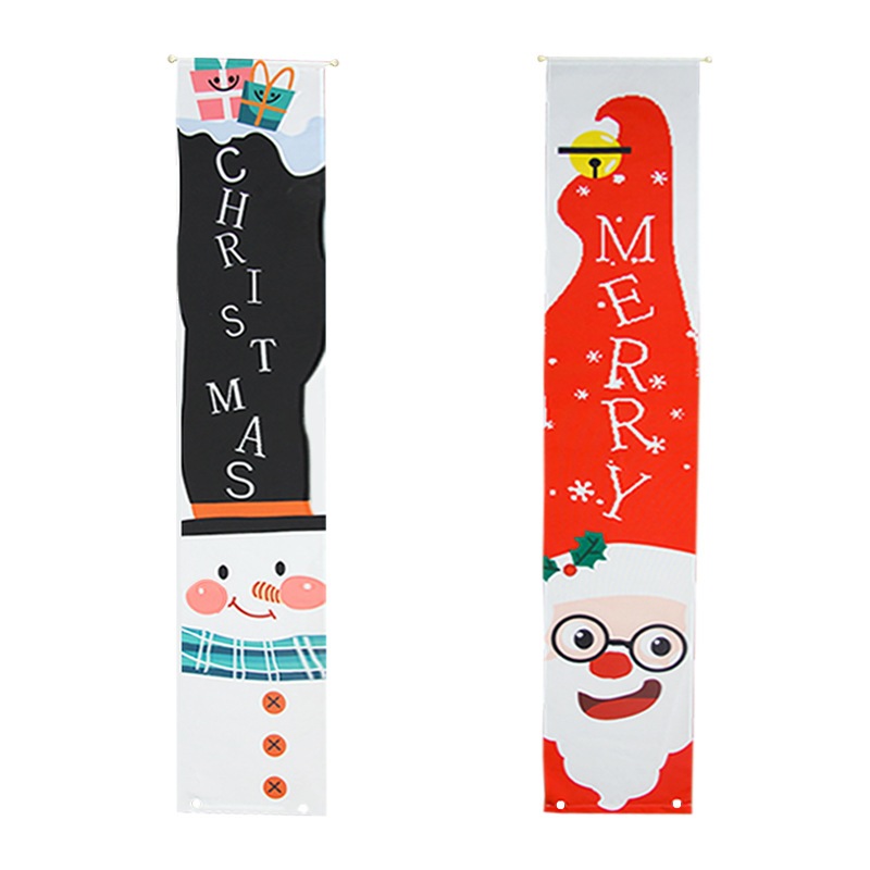 Bộ 2 Tranh Treo Đối Xứng Trang Trí Noel Phụ Kiện Decor Giáng Sinh