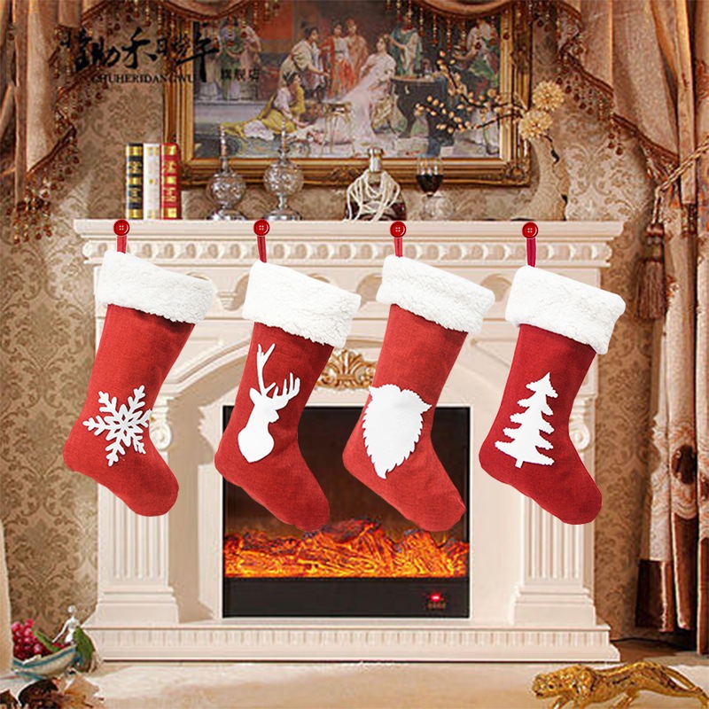 Phụ Kiện Vớ Lớn VO12 Treo Trang Trí Giáng Sinh Cây Thông Noel, Phụ Kiện Giáng Sinh