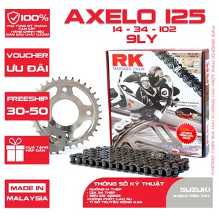 Nhông sên dĩa RK xe Axelo thương hiệu Nhật Bản