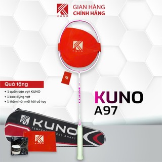 Vợt Cầu Lông KUNO A97, Carbon T700 Siêu Bền, 4U, Công Thủ Toàn Diện, Thân Trợ Lực, Vợt 10kg Căng Sẵn