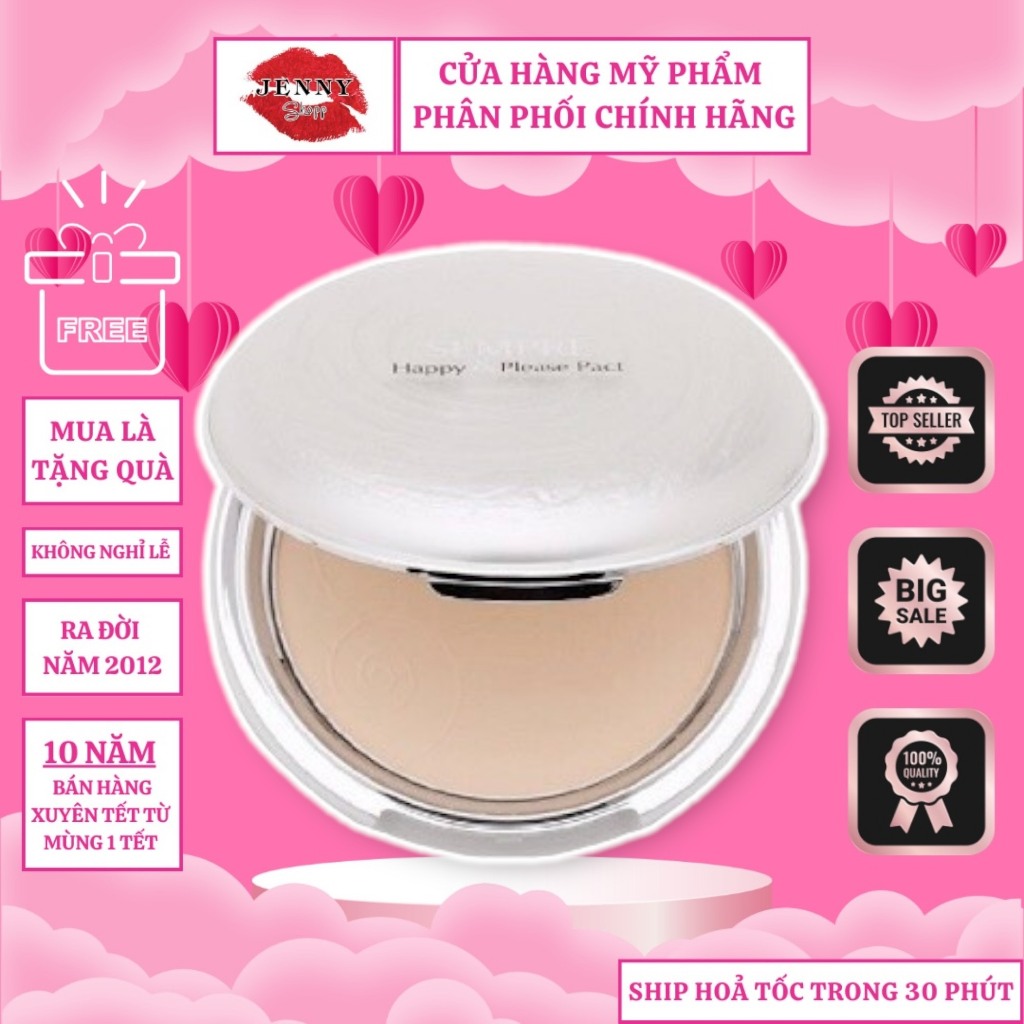 Phấn Phủ Nén Geo Sempre Happy & Please Pact