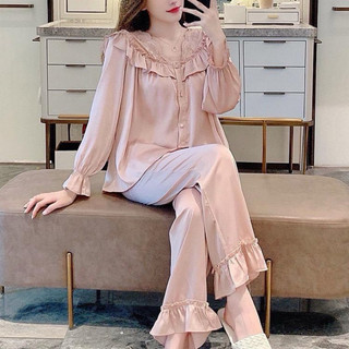 Bộ bèo tiểu thư lụa latin thiết kế