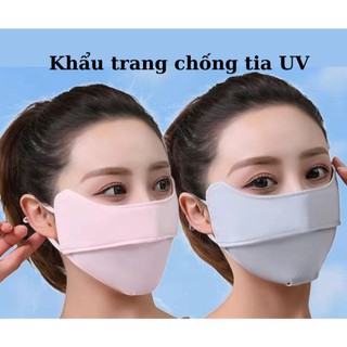 Khẩu trang chống nắng, che bụi, kháng tia uv chất liệu mềm mịn