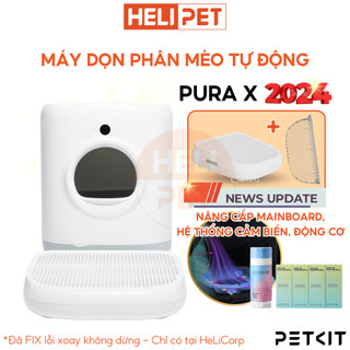 Máy dọn phân mèo tự động petkit pura x nhà vệ sinh tự động cho mèo cao cấp