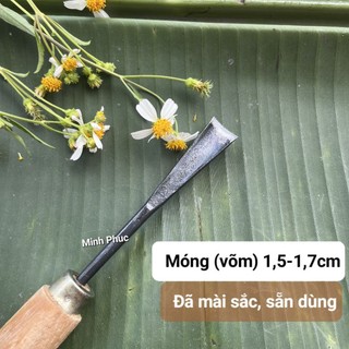 Đục chạm rèn từ thép nhíp xe, cán lim