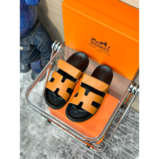 🔥hot🎊 hàng sẵn⚡️dép lê nam ℍ𝕖𝕣𝕞𝕖𝕤 quai nâu fullbox