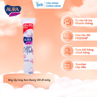 Bông Tẩy Trang Aura Beauty Cotton Pads 150 Miếng