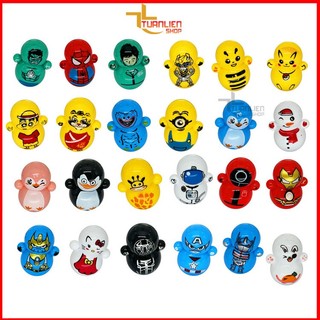 Lật đật mini doraemon/ squid game nhiều phân loại siêu dễ thương cho bé - đồ chơi trí tuệ búp bê lật đật