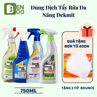 Chai xịt tẩy rửa đa năng denkmit tẩy bếp, tẩy dầu mỡ, tẩy mốc, xịt kính nhà vệ sinh nhà tắm nhập khẩu đức