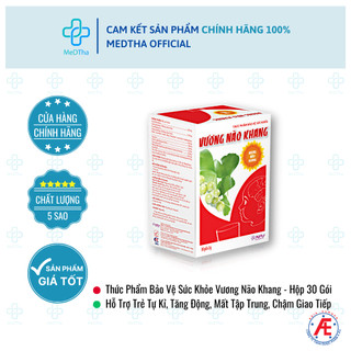 Vương Não Khang - Tăng Cường Trí Tuệ Trẻ Nhỏ, Hỗ trợ cho Trẻ tự kỉ, Tăng động, Chậm giao tiếp