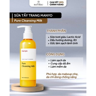 Sữa tẩy trang manyo pure cleansing milk
