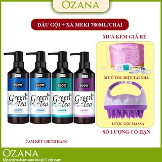 Dầu gội phục hồi hư tổn và dưỡng sâu trà xanh MEIKI 780ML CT03