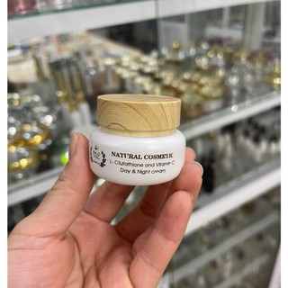 Vỏ lọ thủy tinh, vỏ hũ chiết kem mỹ phẩm HŨ THỦY TINH NẮP GỖ 15ML IN SẴN