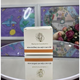Vỏ hộp giấy màu cam đựng hũ kem face kích thước cao 5,8 cm x rộng 6,5 cm