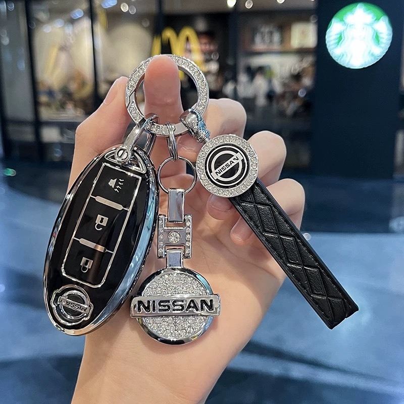 Ốp Bảo Vệ Chìa Khóa Nissan X-Trail 2024  Mạ Bạc Cao Cấp - Ốp  Khóa Xe Hơi Nissan X-Trail