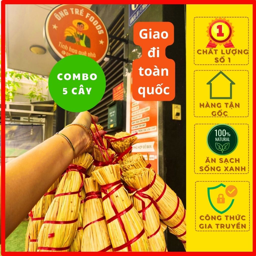  Combo 5 Cây Tré Bình Định  Ché  Tré Bó Rơm Tré Tai Heo Lá Ổi Đặc Sản Thơm Ngon – Ông Tré Foods 